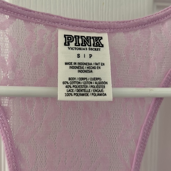 VS PINK Lace Racerback Tank - Picture 4 of 5